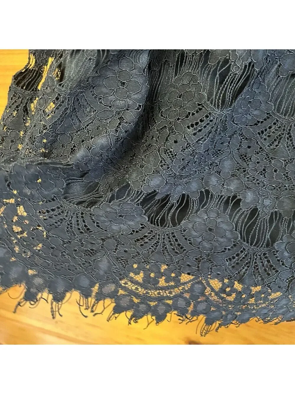 JUNIORS SPEECHLESS LACE SHIFT DRESS SLEEVELESS SIZE Large  BLACK